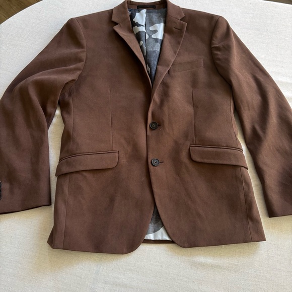 Kenneth Cole Reaction Brown Blazer Men’s 38S Suit Jacket 2 Button - Picture 1 of 10